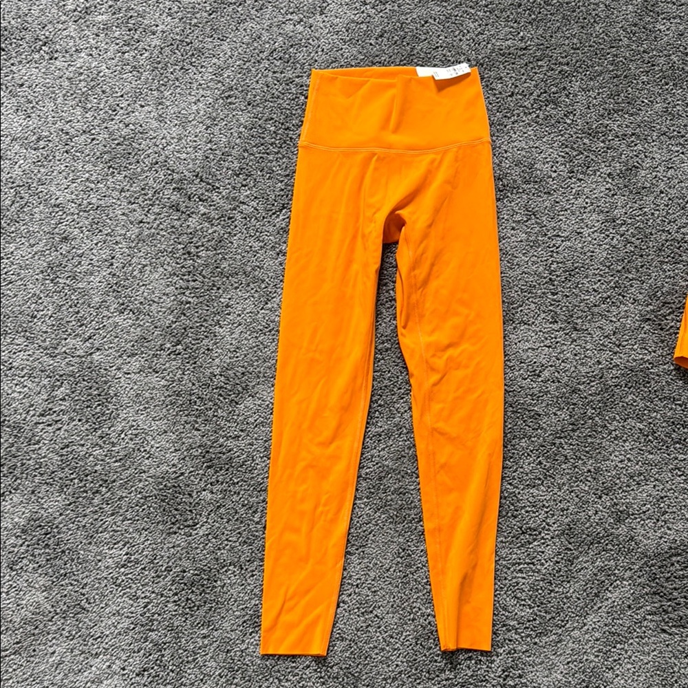 Aerie Orange High-Waisted Leggings